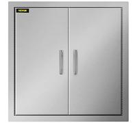 BuoQua Puerta de BBQ 30.5x21 Pulgadas 304 para Cocinas Al Aire Libre y Condiciones Climáticas Llueva o Truene