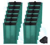 BUOSHUO 12 filtros de acuario para filtro Tetra EasyCrystal 250/300 | Almohadillas de filtro de repuesto de carbón activo, limpieza muy eficaz, para acuarios de 30/60 litros