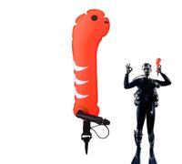 Buoy Float, Mini Inflatable Diving Buoy, Cartoon Animals, Eel Nylon Buoys, Plegable Reflective Floating Marker Gear with Dibujo Animals Design, Swim Buoys for Open Water Swimming Pool