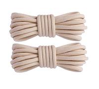 BupiMufi 2 pares Cordones redondos de para zapatos de trabajo botas zapatos de exterior y zapatillas deportivas beige 120