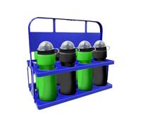 Buque insignia de plástico plegable con asa, portavasos plegable para beber entrega, portabotellas de cerveza para conductor, casa, bar, restaurante, rojo un mango cómodo. Soporte ideal para huevos