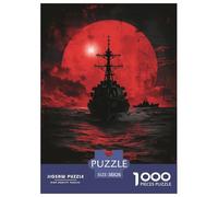 Buques de Guerra geniales 1000 Piezas Vehículos para Adultos Puzzle Cumpleaños Educational Game Juego De Rompecabezas Decoración Stress Relief Toy 38x26cm/1000pcs