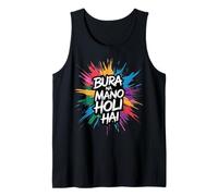 Bura Na Mano Holi Hai Happy Holi Festival India Colors Hindu Camiseta sin Mangas