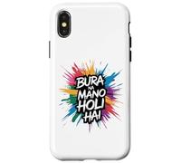 Bura Na Mano Holi Hai Happy Holi Festival India Colors Hindu Carcasa para iPhone X/XS