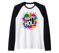 Bura Na Mano Holi Hai India Hindu Colors Happy Holi Festival Camiseta Manga Raglan