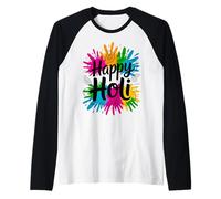 Bura Na Mano Holi Hai India Hindu Colors Happy Holi Festival Camiseta Manga Raglan