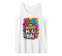 Bura Na Mano Holi Hai India Hindu Colors Happy Holi Festival Camiseta sin Mangas