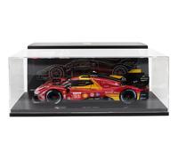 BURAGO 1/18 FERRARI 499P LE MANS 2024 JOVINAZZI CALADO MODELO ESTÁTICO
