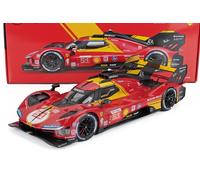 BURAGO 1/18 FERRARI 499P LE MANS 2024 PIER GUÍAS CALADO MODELO ESTÁTICO