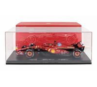 BURAGO 1/18 FERRARI F1 SF24 LECLERC MONZA GP 2024 ESCAPARATE MODELO ESTÁTICO