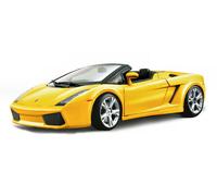BURAGO 1/18 LAMBORGHINI GALLARDO SPYDER 2006 AMARILLO MODELO ESTÁTICO DIECAST