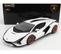1:18 BURAGO Lamborghini Sian Fkp 37 Hybrid 2020 White Black BU11046W