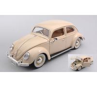 BURAGO 1/18 VW KAFER BEETLE ESCARABAJO 1955 CREMA MODELO ESTÁTICO DIECAST