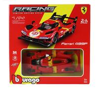 MODELO DE COCHE ESTÁTICO BURAGO FERRARI 499P WINNER LE MANS 2023 GIOVINAZZI 1/24