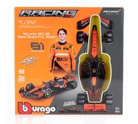 BURAGO 1/24 KIT MCLAREN F1 MCL38 2024 OSCAR PLACAS MODELO ESTÁTICO DIECAST