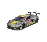 2020 Chevrolet Corvette C8.R 6.2L V8 Nº4 Presentation Car Plateado/Amarillo 1:24