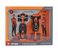 BURAGO 1/24 MCLAREN SET F1 2X MCL38 NORRIS PLACAS 2024 MODELO ESTÁTICO