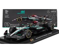 BURAGO 1/24 MERCEDES F1 W15 2024 HAMILTON ESCAPARATE MODELO ESTÁTICO DIECAST