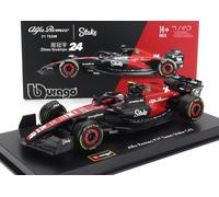 BURAGO 1/43 ALFA ROMEO F1 C43 2023 GUANYU ZHOU VITRINA MODELO ESTÁTICO DIECAST