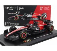 BURAGO 1/43 ALFA ROMEO F1 C43 BOTAS 2023 ESCAPARATE MODELO ESTÁTICO DIECAST