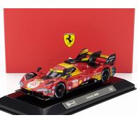 BURAGO 1/43 FERRARI 499P LE MANS 2024 FUEGO ESCAPARATE MODELO ESTÁTICO DIECAST