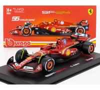 BURAGO 1/43 FERRARI F1 SF24 MONZA GP 2024 SAINZ ESCATRINA MODELO ESTÁTICO