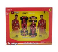 BURAGO 1/43 FERRARI SET F1 2X SF24 LECLERC SAINZ MODELO ESTÁTICO DIECAST