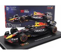 BURAGO 1/43 RED BULL F1 RB19 11 PEREZ 2023 ESCAPARATE MODELO ESTÁTICO DIECAST