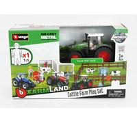 BURAGO 1/50 AGRÍCOLA FENDT SET FARM LANDT 1050 VARIOS TRACTOR MODELO ESTÁTICO