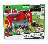 BURAGO 1/50 MODELISMO AGRÍCOLA TRACTOR FENDT SET GRANJA GRANERO 1050 VARIADO ...