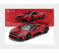 2024 Ferrari F80 Rojo con Llantas Negras 1:18 Bburago Signature Series 18-16918