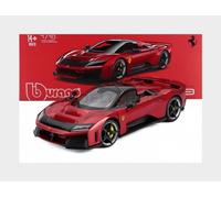 BURAGO 18-16919 FERRARI F80 2024 - PLATA NEGRO RUEDAS - ROSSO SUPERCAR - ROJO ME