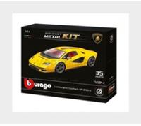 Bburago - Model Kit Lamborghini Countach - 1:24 Scale Realistic Car Model, Licencia Oficial Lamborghini, Edad Recomendada 14+ Años