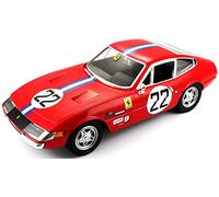 Burago-18-26303 Ferrari Coche 365GTB4 Competiciones 1 A Serie, Color Rojo (18-26303)