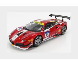 BURAGO 18-26582-KIT FERRARI - 488 CHALLENGE N 11 RACING 2017 - ROJO MET - 1/24