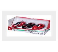 BURAGO 18 36102 1 Ferrari - Set 3X Monza SP2 2018 - Fxx-K N 10 2015 - Romano