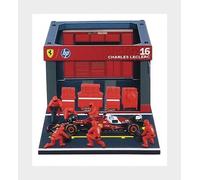 Bburago Fórmula Race Scuderia Ferrari SF-25 Pit Pass Paddock Set a Escala 1:43 (2025), Hamilton #44