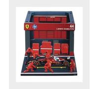 BURAGO 18-36865-44 Ferrari F1 SF-25 Diorama Garaje Pit-Stop Equipo