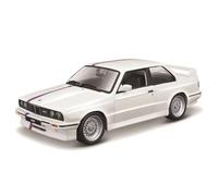 Burago- BMW M3 (E30) May Cheong GROUP-BBURAGO-1/24 1988-Blanco-Vehículo para Niño, a Partir de 3 años-21100W, 21100W, Blanco
