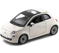 Burago BU22106W FIAT Nuova 500 2007 White 1:24 MODELLINO Die Cast Model Compatible con