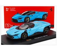 2022 Ferrari Daytona SP3 Cerrado Baby Blue 1:43 Bburago Signature Series 18-3691