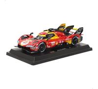 Bburago FERRARI RACING 499P LE MANS HYPERCAR (2024) AF CORSE #50-1:24 Escala - Replica coleccionable de modelo de coche de carreras increíblemente detallado
