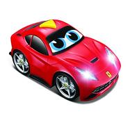 Burago Coche Ferrari juguete bebé, 12 cm, Color rojo, Con luz y sonido, Juguetes infantiles, Niños 1 año, Para bebés +12 meses, Bburago Junior (78502)