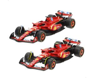 Burago - Coche Ferrari SF-24 de Leclerc y Sainz, Red Bull SF-24 de Sergio Pérez y Max Verstappen o McLaren SF-24 de Norris y Piastri, a escala 1:43, réplicas oficiales de la temporada 2024 con
