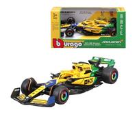 F1 McLAREN MCL38 2024 MONACO GP Livrea Senna 30th aniversario - Fórmula 1 - LANDO NORRIS 4 - Escala 1:43 12 cm - BBurago 18-38214-N