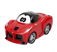 Burago Coche Ferrari juguete bebé, La Ferrari, Sistema pull-back, 13 cm, Color rojo, Juguetes infantiles, Para bebés +18 meses, Bburago Junior, (78501)