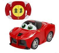 Burago Coche teledirigido bebé Ferrari, Conduce hacia delante/atrás, Control infrarrojos, Juguetes niños 1 año, Coches para bebés, Teledirigidos, Regalo niño +12 meses, BB Junior (78503)