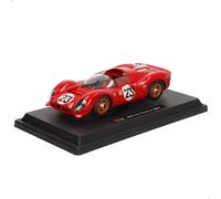 Bburago - Ferrari 330 P4 Daytona 1967, Coche diecast a Escala 1:24, réplica Fiel con Puertas móviles, Leyenda de Las Carreras de Resistencia, Licencia Ferrari, Edad Recomendada 14+ años