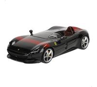 Burago Maqueta coche Ferrari Monza SP1, Escala 1:24, Carrocería en rojo con detalles en negro, Fabricado en die-cast metal, Puertas de apertura manual, Interior detallado (78053)