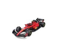 Burago Maqueta Coche Ferrari SF-23 55 Escala 1:18, Modelo colección, F1, Carrocería Detallada, Cuerpo Metal, Interior Realista, Acabados Premium, Incluye peana expositora, Optimo para exhibir (78079)